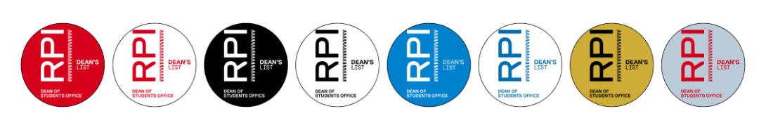 Dean's List Stickers